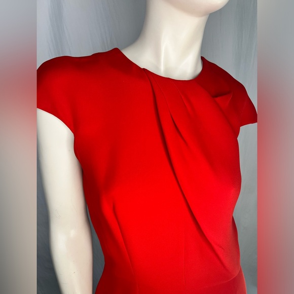 Dior Red silk elongated sheath dress F40 / US8. Vintage 2010’s. - Picture 9 of 9